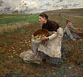 Jules Bastien-Lepage, Oktoberdagen eller Kartoffelhøst, 1878, National Gallery of Victoria