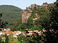 Der Jungfernsprung bei Dahn, ein Felsenriff im Buntsandsteingebirge