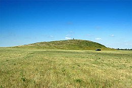 An archaeological site with human presence dating from 4th century BCE, Fillipovka, South Urals, Russia. This site has been interpreted as a Sarmatian Kurgan. LYablonskyFilipovkaKurganR1.jpg