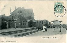 Quais, voies et bâtiment voyageurs vers 1900