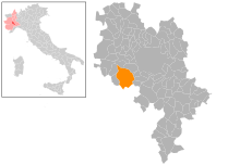Localisation de San Damiano d'Asti