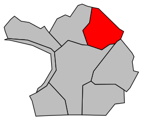 Kanton na mapě arrondissementu Saint-Denis