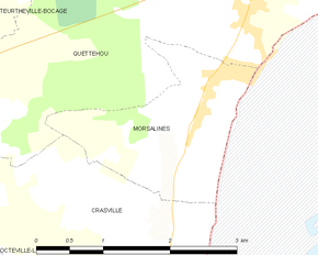 Poziția localității Morsalines