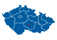 Lokasi Jihlava di Republik Czech