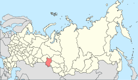 ओम्स्क ओब्लास्तचे रशिया देशाच्या नकाशातील स्थान