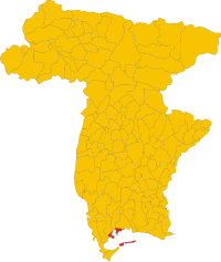 Map of comune of Marano Lagunare (province of Udine, region Friuli-Venezia Giulia, Italy).svg