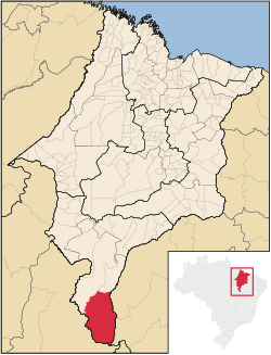 Localização de Alto Parnaíba no Maranhão