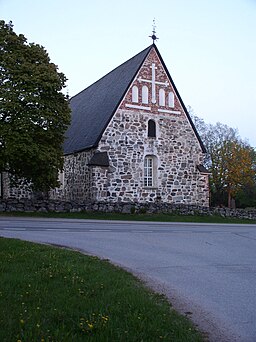 Masku kyrka från väster