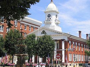 Courthouse und Memorial Square in Chambersburg