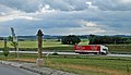 restaurierte Säule am neuen Standort nach dem Bau der A 17 Dresden – Prag