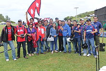 Nepali cricket fans are renowned for their exceptionally enthusiastic support of their national team. Nepali Fans.JPG