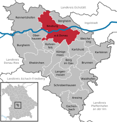 Plan Neuburga an der Donau