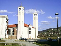 Romersk-katolsk kyrka i huvudorten Novi Travnik