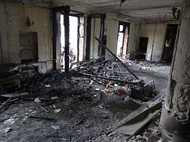 Inside the house of Trade Unions after the fire took place. Odessa profsojuz.JPG