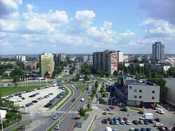 Typical buildings in Tychy