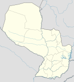 Paraguay (olika betydelser) på en karta över Paraguay