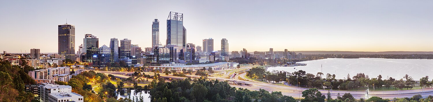 Panoramatická fotografia mesta Perth