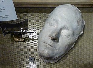 Gustav IIIs dödsmask från 1792