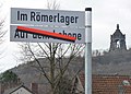 Straßenumbenennung am Ausgrabungsareal des Römerlagers Porta Westfalica. Kreis Minden-Lübbecke