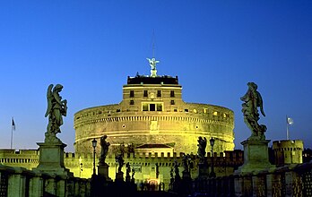 Le château Saint-Ange à Rome (Italie). (définition réelle 2 983 × 1 889*)