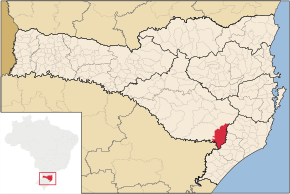 Kart over Bom Jardim da Serra