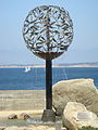 Fountain sculpture near Cannery Row, Monterey, California