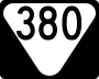 State Route 380 marker
