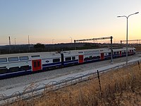 מערך קרונועים מדגם דזירו HC בדיור בתחנת רכבת תפעולית משמר איילון