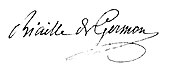 signature de François-Thomas Biaille de Germon