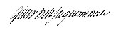 signature de Louis-Charles Gillet de La Jaqueminière