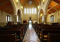 Nave of church looking west