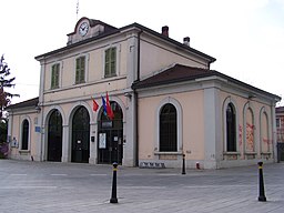 Järnvägsstationen.