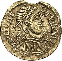 Moneda sueva datada entre 411 e 450
