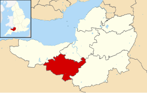 Poziția localității Taunton Deane