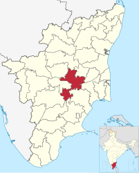 Distretto di Tiruchirappalli – Mappa