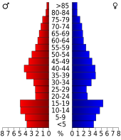 Bevolkingspiramide Yoakum County