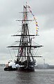 USS Constitution salutes