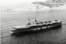 USS Wright (CVL-49) в стадии разработки в начале 1950-х годов. Jpg