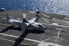 CMV-22B on the USS Nimitz VRM-50 CMV-22B on USS Nimitz.jpg