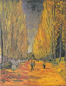 Alyscamps, door Vincent van Gogh in 1888 geschilderd