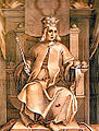 Vencel király egy 17. századi metszeten