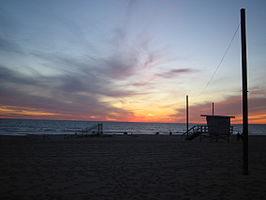 Het strand van Venice Beach