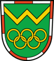 Das Wappen von Wustermark bezieht sich auf die Olympischen Sommerspiele 1936