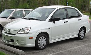 2002-2004 Suzuki Aerio photographed in USA. Ca...