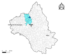 Saint-Félix-de-Lunel dans l'intercommunalité en 2020.