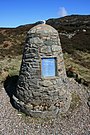 The memorial on the Mull of Kintyre to the victims