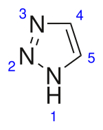 Schema di struttura del 1,2,3-triazolo