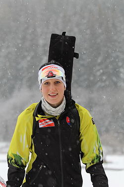 Lucia Šimová beim IBU-Cup 2011 in Obertilliach