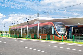 20180908 Tram in Xiyangshan Station.jpg