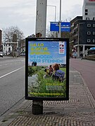 Nijmegen-Centrum, Wahlplakat für die Wahlen der Waterschappen 2019 in Nijmegen